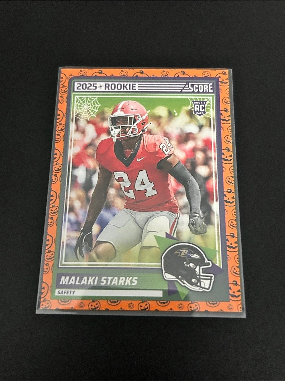 Score 2025 Score Malaki Starks Rookie Card Baltimore Ravens Rookie Card
